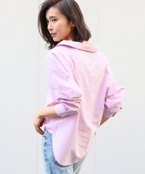 A part by（アパートバイ）の「CドルマンVPOシャツ 744281 （シャツ/ブラウス・レディース・ブラック/ベージュ/ホワイト/ピンク/イエロー/ライトパープル・FREE）」の22枚目の写真