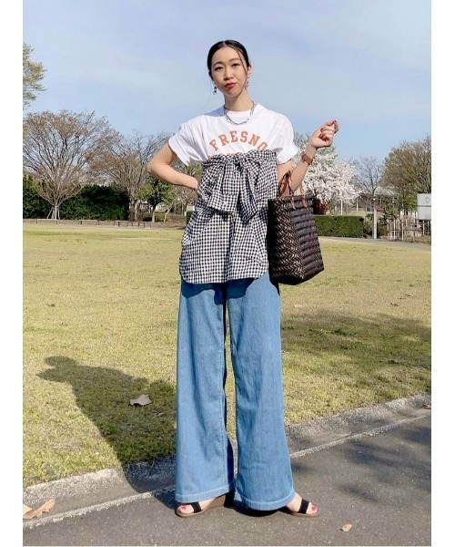 SOMETHING(サムシング)の「【SOMETHING】SAILOR WIDE(デニムパンツ・レディース・ライトインディゴブルー・XS/M/S)」の16枚目の写真