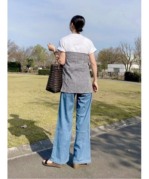 SOMETHING(サムシング)の「【SOMETHING】SAILOR WIDE(デニムパンツ・レディース・ライトインディゴブルー・XS/M/S)」の18枚目の写真