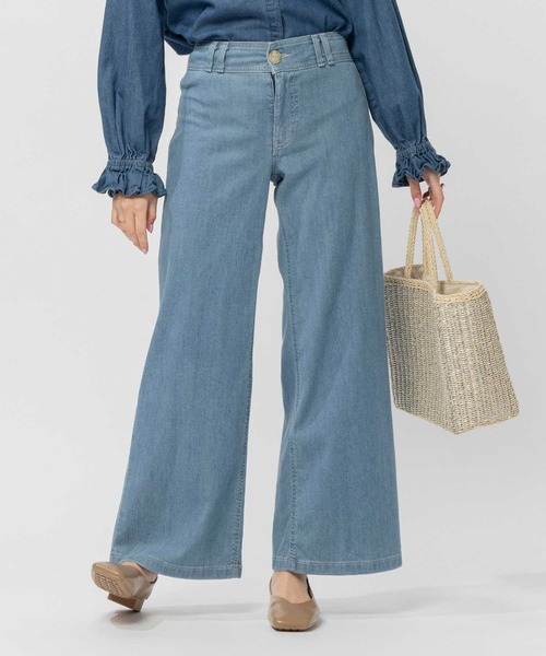 SOMETHING(サムシング)の「【SOMETHING】SAILOR WIDE(デニムパンツ・レディース・ライトインディゴブルー・XS/M/S)」の22枚目の写真