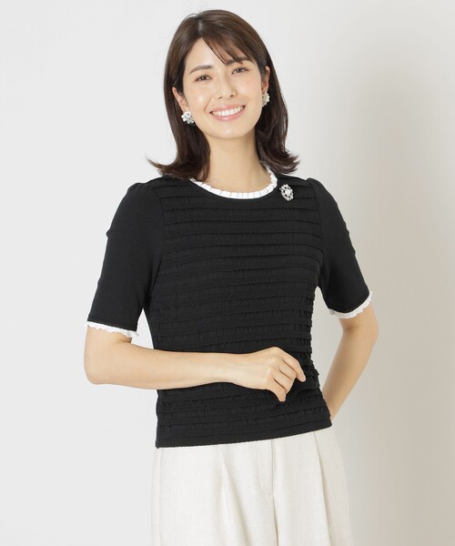 【セール】コットンナイロン プルオーバーニット（ニット/セーター）｜TO BE CHIC（トゥー ビー シック）