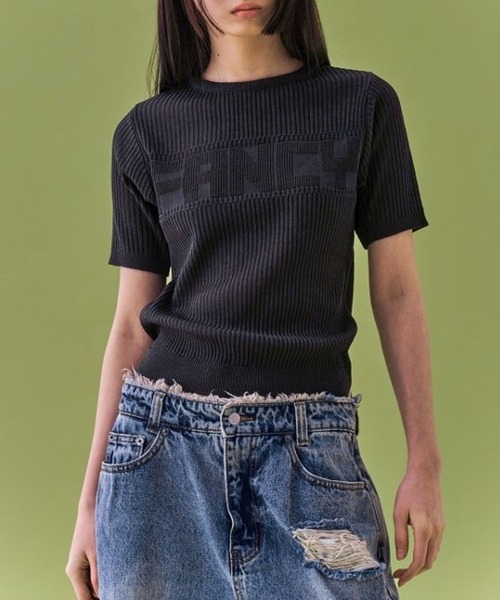 FANCY CLUB（ファンシークラブ）の「NASTY FANCY CLUB／FANCYニットT  2116663（Tシャツ/カットソー・レディース・ブラック/ブルー/ピンク・FREE）」の2枚目の写真