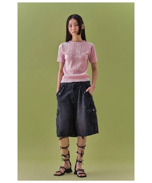 FANCY CLUB（ファンシークラブ）の「NASTY FANCY CLUB／FANCYニットT  2116663（Tシャツ/カットソー・レディース・ブラック/ブルー/ピンク・FREE）」の4枚目の写真