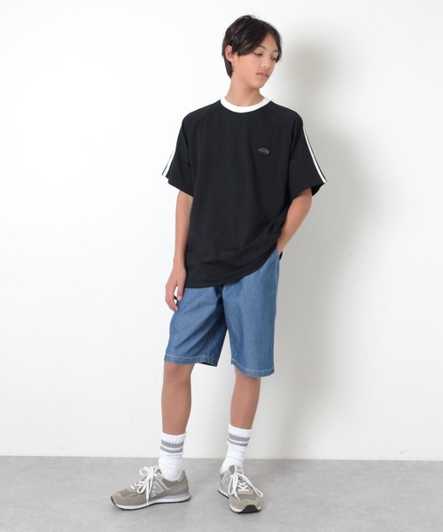 GLAZOS（グラソス）の「【接触冷感】【セットアップ対応】デニム・イージーハーフパンツ（その他パンツ・キッズ・ブラック/ライトブルー/インディゴブルー・150cm/140cm/170cm/160cm）」の16枚目の写真