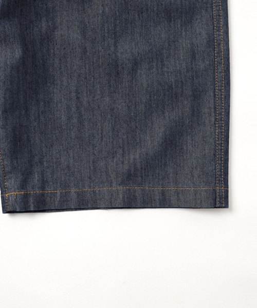 GLAZOS（グラソス）の「【接触冷感】【セットアップ対応】デニム・イージーハーフパンツ（その他パンツ・キッズ・ブラック/ライトブルー/インディゴブルー・150cm/140cm/170cm/160cm）」の4枚目の写真