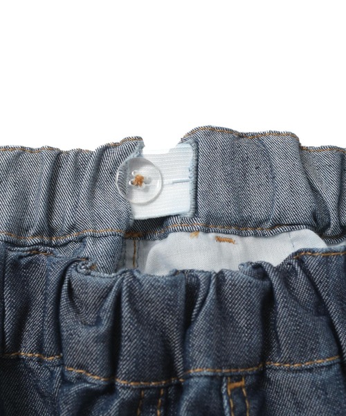 GLAZOS（グラソス）の「【接触冷感】【セットアップ対応】デニム・イージーハーフパンツ（その他パンツ・キッズ・ブラック/ライトブルー/インディゴブルー・150cm/140cm/170cm/160cm）」の5枚目の写真