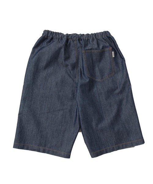 GLAZOS（グラソス）の「【接触冷感】【セットアップ対応】デニム・イージーハーフパンツ（その他パンツ・キッズ・ブラック/ライトブルー/インディゴブルー・150cm/140cm/170cm/160cm）」の6枚目の写真