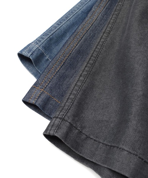 GLAZOS（グラソス）の「【接触冷感】【セットアップ対応】デニム・イージーハーフパンツ（その他パンツ・キッズ・ブラック/ライトブルー/インディゴブルー・150cm/140cm/170cm/160cm）」の7枚目の写真
