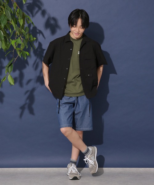 GLAZOS（グラソス）の「【接触冷感】【セットアップ対応】デニム・イージーハーフパンツ（その他パンツ・キッズ・ブラック/ライトブルー/インディゴブルー・150cm/140cm/170cm/160cm）」の19枚目の写真