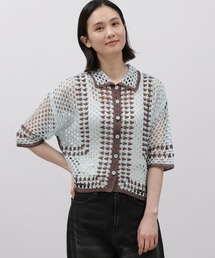 LAKOLE | かぎ針風シャツカーディガン / 118343(カーディガン/ボレロ)