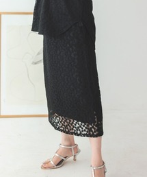 フラワーレーススカート