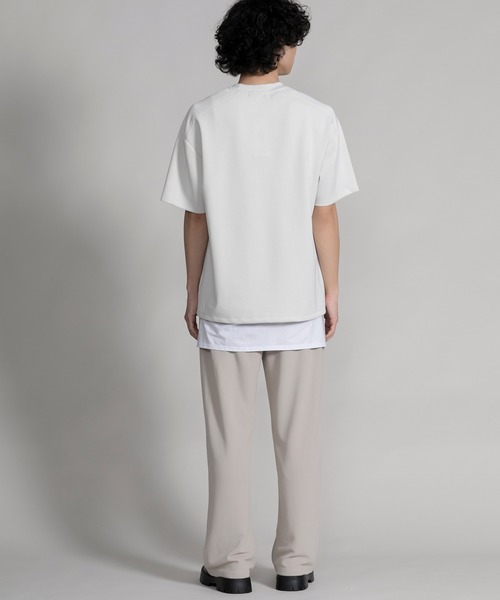 aimoha（アイモハ）の「【aimoha neo】TEXTURED TRACK TROUSERS セットアップ対応（スウェットパンツ・メンズ・ブラック/ベージュ・SMALL/MEDIUM/LARGE/X-LARGE）」の13枚目の写真