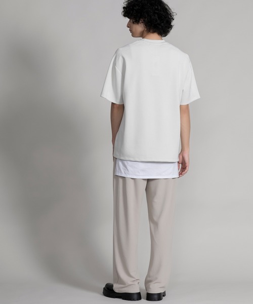 aimoha（アイモハ）の「【aimoha neo】TEXTURED TRACK TROUSERS セットアップ対応（スウェットパンツ・メンズ・ブラック/ベージュ・SMALL/MEDIUM/LARGE/X-LARGE）」の14枚目の写真