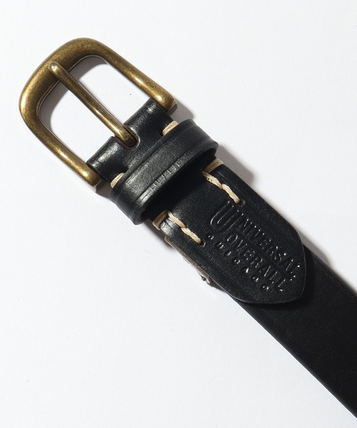 UNIVERSAL OVERALL(ユニバーサルオーバーオール)の「【UNIVERSAL OVERALL/ユニバーサルオーバーオール】30mm刻印ロゴレザーベルト(ベルト・メンズ・ブラウン/ダークブラウン/ブラック/ダークブラウン系/ブラック系・FREE)」の7枚目の写真