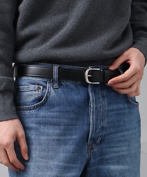 UNIVERSAL OVERALL(ユニバーサルオーバーオール)の「【UNIVERSAL OVERALL/ユニバーサルオーバーオール】30mm刻印ロゴレザーベルト(ベルト・メンズ・ブラウン/ダークブラウン/ブラック/ダークブラウン系/ブラック系・FREE)」の17枚目の写真