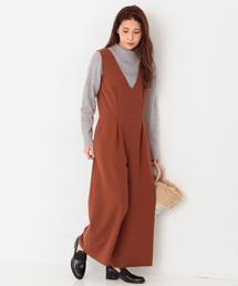 Another Edition | 【予約】Vネックオールインワン/ AEBC Ⅴ/N AIO(つなぎ/オールインワン)