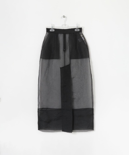 LAATO（ラート）の「sheer skirt（スカート・レディース・ブラック/アイボリー・FREE）」の2枚目の写真