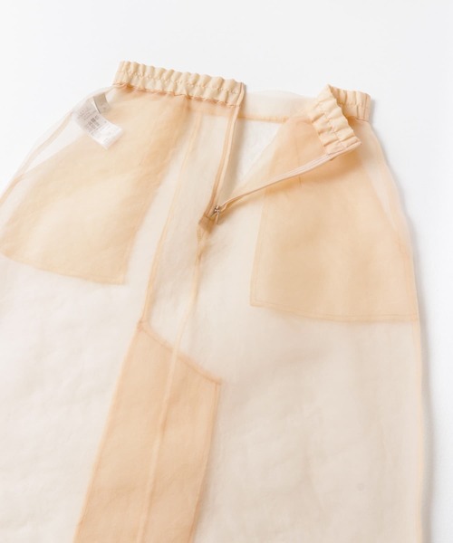 LAATO（ラート）の「sheer skirt（スカート・レディース・ブラック/アイボリー・FREE）」の7枚目の写真