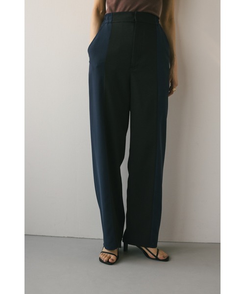 STYLEMIXER(スタイルミキサー)の「ツートーンリラックスラインパンツ(その他パンツ・レディース・ベージュ/ブラック・SMALL/MEDIUM)」の2枚目の写真