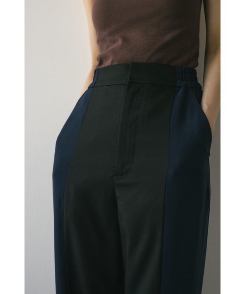 STYLEMIXER(スタイルミキサー)の「ツートーンリラックスラインパンツ(その他パンツ・レディース・ベージュ/ブラック・SMALL/MEDIUM)」の7枚目の写真