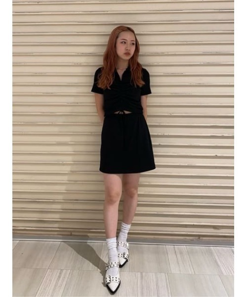 Shirmps スキッパードレス　チェック　セーラー　ワンピース Shirmps スキッパードレスチェックセーラーワンピース