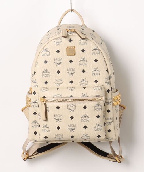 エムシーエム MCM バックパック リュックサック ベージュ系 MCM エムシーエム バッグ リュックサック スターク サイド