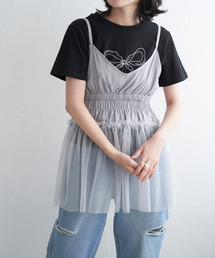 VENCEEXCHANGE | チュール切替キャミソール(キャミソール)