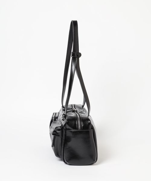 LOWRYS FARM(ローリーズファーム)の「リッタイポケツキボストン 128529(ボストンバッグ・レディース・ブラック/ホワイト・FREE)」の3枚目の写真