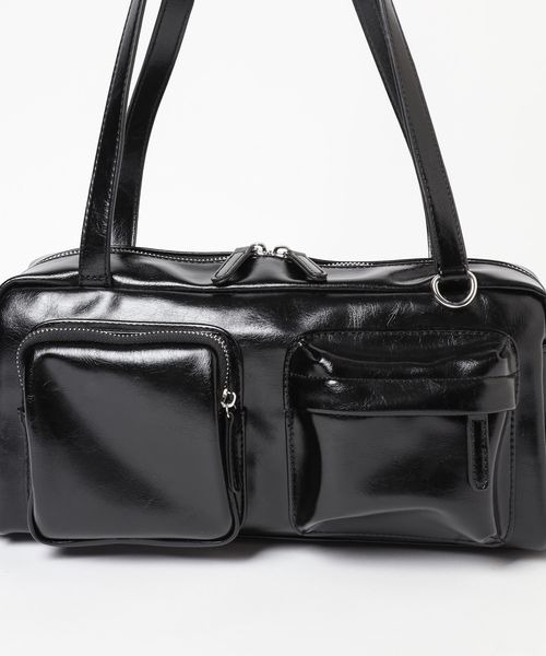 LOWRYS FARM(ローリーズファーム)の「リッタイポケツキボストン 128529(ボストンバッグ・レディース・ブラック/ホワイト・FREE)」の22枚目の写真