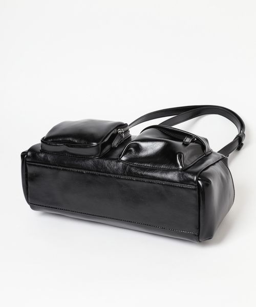 LOWRYS FARM(ローリーズファーム)の「リッタイポケツキボストン 128529(ボストンバッグ・レディース・ブラック/ホワイト・FREE)」の10枚目の写真