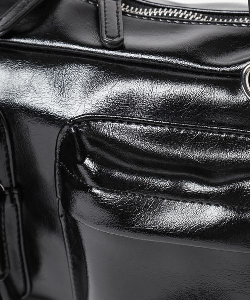 LOWRYS FARM(ローリーズファーム)の「リッタイポケツキボストン 128529(ボストンバッグ・レディース・ブラック/ホワイト・FREE)」の6枚目の写真