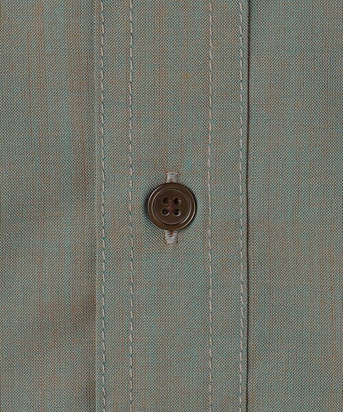 green label relaxing(グリーンレーベルリラクシング)の「ウォッシャブルトロ ダブルポケット レギュラーカラー シャツ-ウォッシャブル・ストレッチ・防シワ-(シャツ/ブラウス・メンズ・オリーブ/ターコイズブルー・XL/M/S/L)」の15枚目の写真