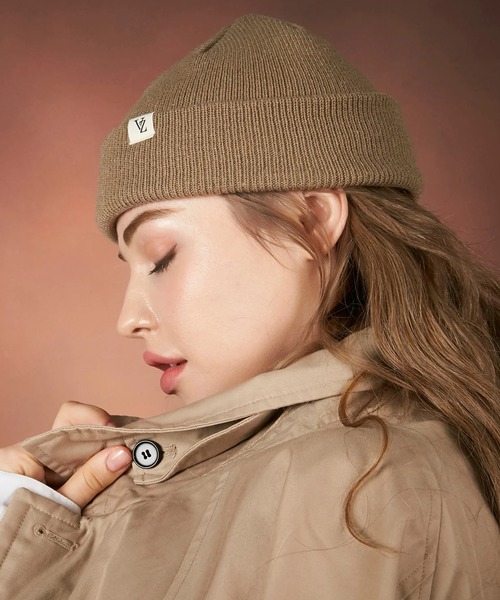 【セール】VARZAR/バザール Monogram label beanie ビーニー ニット帽（ニットキャップ/ビーニー）｜VARZAR（バザール）