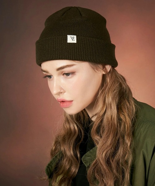 VARZAR（バザール）の「VARZAR/バザール Monogram label beanie ビーニー ニット帽（ニットキャップ/ビーニー・レディース・ベージュ/マスタード/ホワイト/ブラック/カーキ/グレー・FREE）」の12枚目の写真