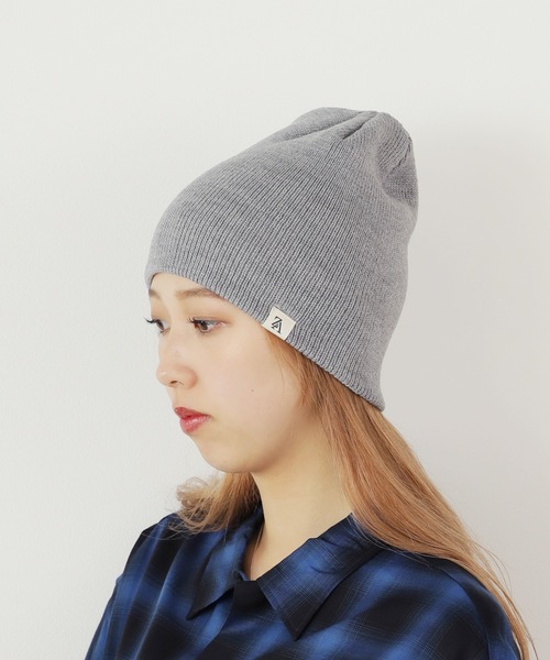 VARZAR/バザール Monogram label beanie ビーニー ニット帽