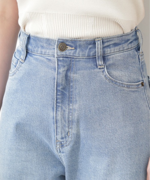 N.(N. Natural Beauty Basic)(エヌエヌナチュラルビューティーベーシック)の「◆◇5ポケットワイドデニムパンツ(デニムパンツ・レディース・ライトブルー/ワンウォッシュ/ブラック/ブルー系その他・SMALL/X-SMALL/MEDIUM)」の22枚目の写真