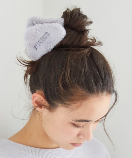 gelato pique（ジェラートピケ）の「エコファーバンスクリップ（バレッタ/ヘアクリップ・レディース・ブルー/ピンク/オフホワイト・FREE）」の5枚目の写真