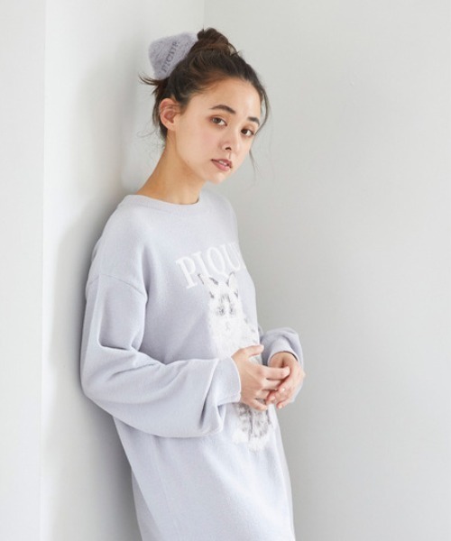 gelato pique（ジェラートピケ）の「エコファーバンスクリップ（バレッタ/ヘアクリップ・レディース・ブルー/ピンク/オフホワイト・FREE）」の6枚目の写真