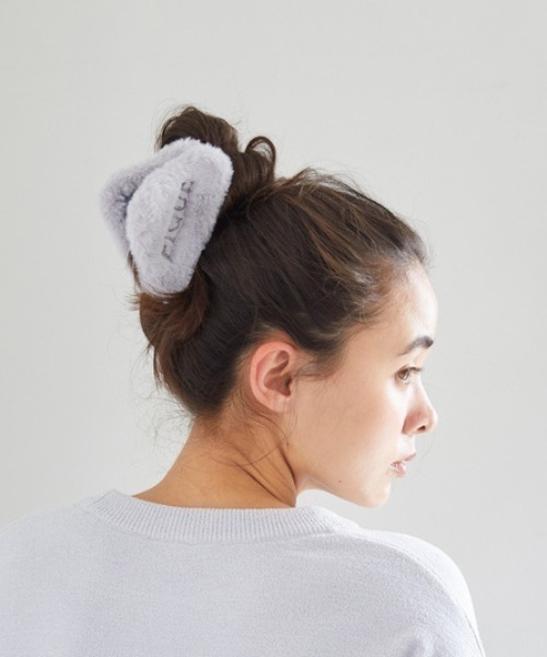 gelato pique（ジェラートピケ）の「エコファーバンスクリップ（バレッタ/ヘアクリップ・レディース・ブルー/ピンク/オフホワイト・FREE）」の8枚目の写真