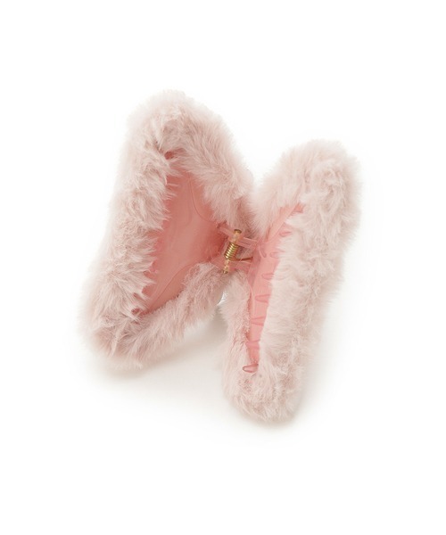 gelato pique（ジェラートピケ）の「エコファーバンスクリップ（バレッタ/ヘアクリップ・レディース・ブルー/ピンク/オフホワイト・FREE）」の12枚目の写真