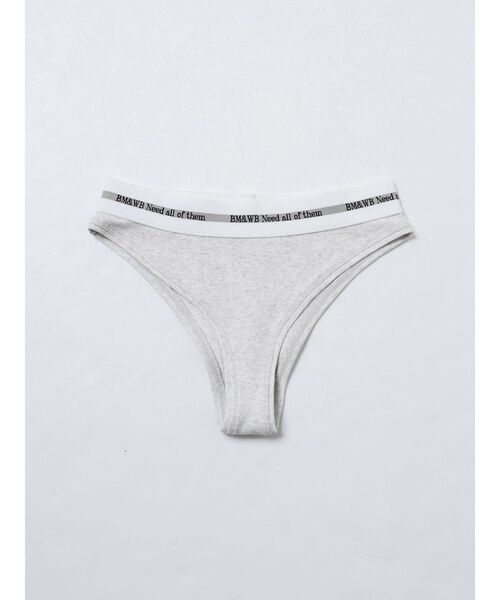 GYDA（ジェイダ）の「BM＆WB JQリブUNDERWEAR（ショーツ・レディース・ライトグレー/ブラック・SMALL）」の7枚目の写真