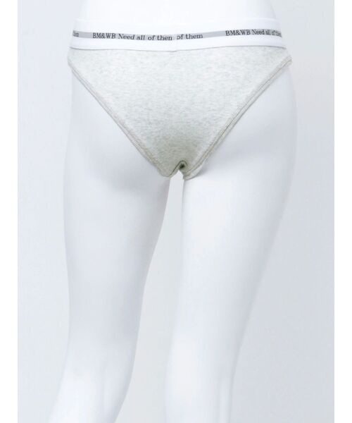 GYDA（ジェイダ）の「BM＆WB JQリブUNDERWEAR（ショーツ・レディース・ライトグレー/ブラック・SMALL）」の10枚目の写真