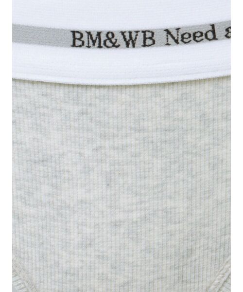 GYDA（ジェイダ）の「BM＆WB JQリブUNDERWEAR（ショーツ・レディース・ライトグレー/ブラック・SMALL）」の16枚目の写真