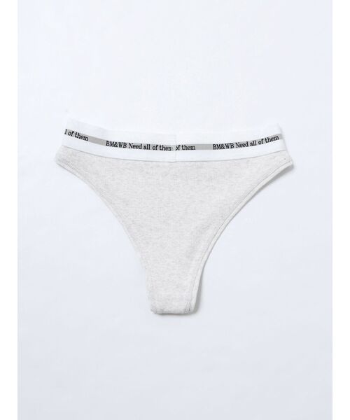GYDA（ジェイダ）の「BM＆WB JQリブUNDERWEAR（ショーツ・レディース・ライトグレー/ブラック・SMALL）」の17枚目の写真