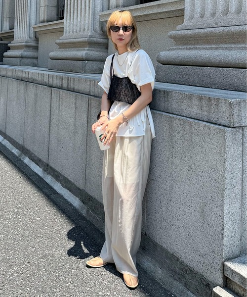 DRESS The LIFE ベージュビスチェ ジェイダ GYDA ショルダーオープン ビスチェデザインニット