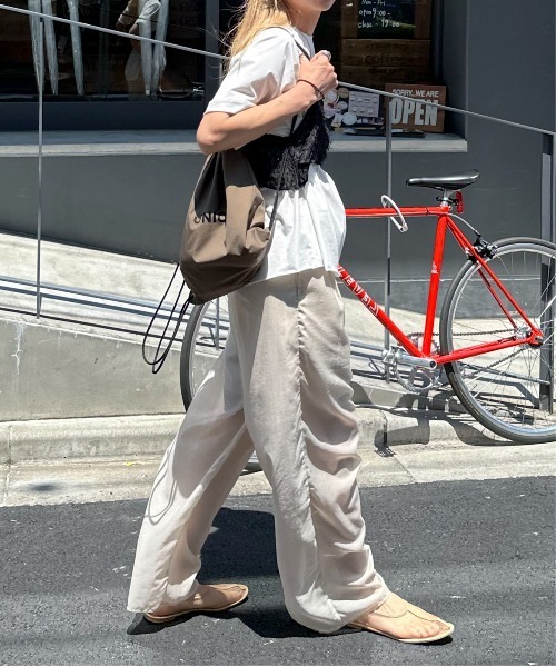 feepur（フェピュール）の「フェザーライクシアービスチェ（その他トップス・レディース・アイボリー/ブラック・MEDIUM）」の10枚目の写真