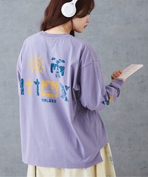 CUBE SUGAR（キューブシュガー）の「26/-天竺バックプリントロンT（Tシャツ/カットソー）」