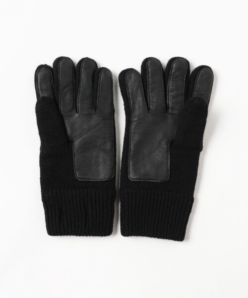 BEAMS（ビームス）の「ケーブルニット レザーグローブ（タッチパネル対応）（手袋・メンズ・ブラック/グレー/ネイビー・ONE SIZE）」の16枚目の写真