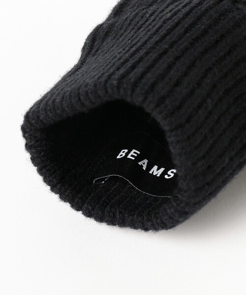 BEAMS（ビームス）の「ケーブルニット レザーグローブ（タッチパネル対応）（手袋・メンズ・ブラック/グレー/ネイビー・ONE SIZE）」の18枚目の写真