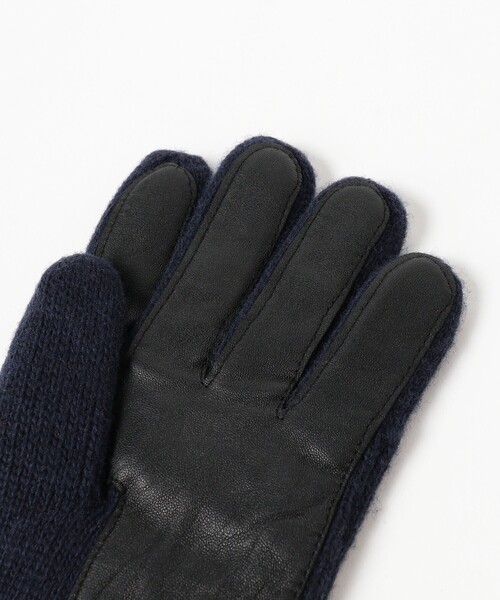 BEAMS（ビームス）の「ケーブルニット レザーグローブ（タッチパネル対応）（手袋・メンズ・ブラック/グレー/ネイビー・ONE SIZE）」の21枚目の写真